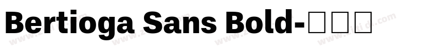 Bertioga Sans Bold字体转换